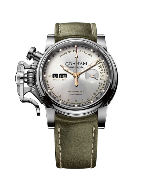 Graham Chronofighter Vintage Pulsameter 2CVCS.S01A.L141S 44mm Mens Watch