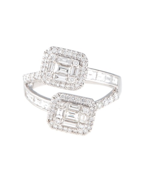 Mosaic Collection 18K White Gold Diamonds Ring