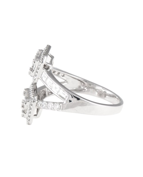 Mosaic Collection 18K White Gold Diamonds Ring