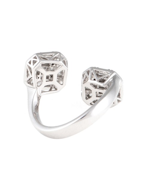 Mosaic Collection 18K White Gold Diamonds Ring