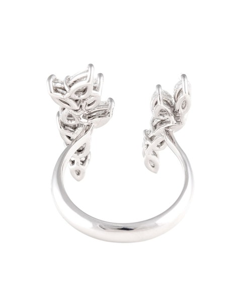 Unique Collection 18K White Gold Diamonds Ring