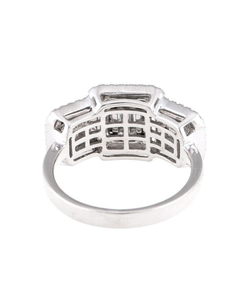 Mosaic Collection 18K White Gold Diamonds Ring
