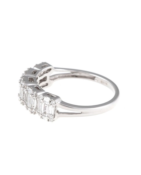 Mosaic Collection 18K White Gold Diamonds Ring