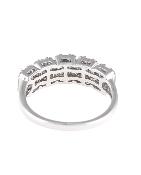 Mosaic Collection 18K White Gold Diamonds Ring