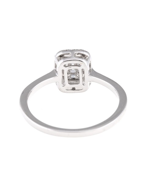 Mosaic Collection 18K White Gold Diamonds Ring