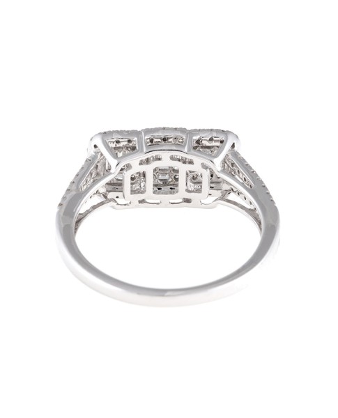 Mosaic Collection 18K White Gold Diamonds Ring
