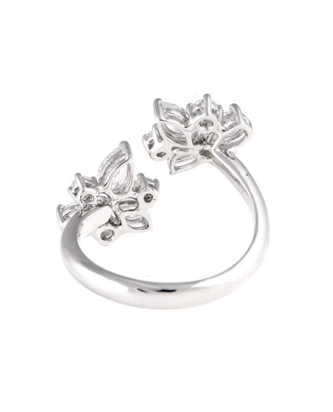 Unique Collection 18K White Gold Diamonds Ring