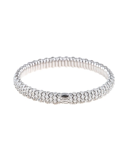 Stretch Collection 18K White Gold Diamonds Bracelet
