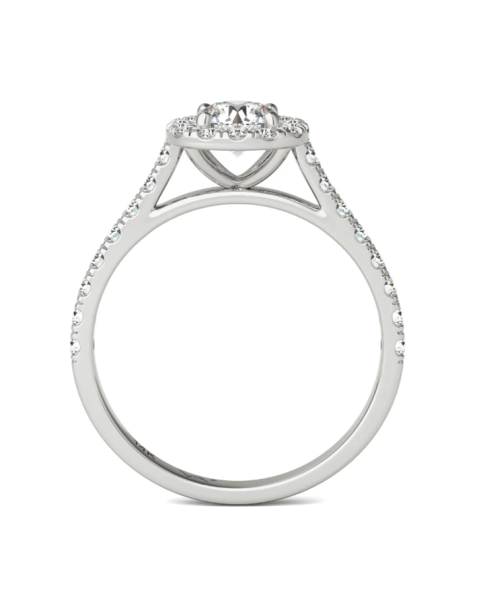 Halo Natural Diamond Ring