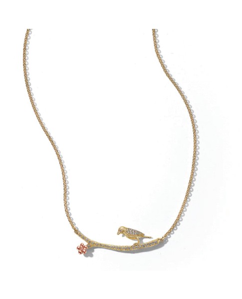 Wonderland Lovebird Diamond Twig Necklace