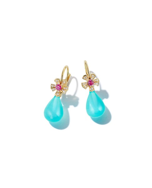 Wonderland Teardrop Peruvian Opal Earrings
