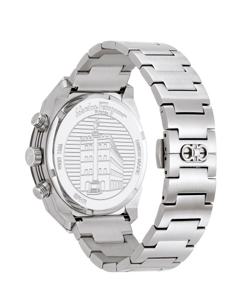 Ferragamo Silver 43mm         