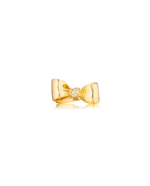 Bow Diamond Knot Ring 