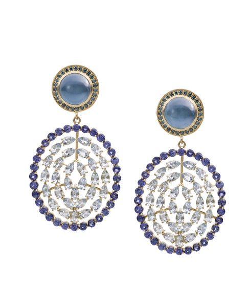 18K Gold Aquamarine Plima Earrings