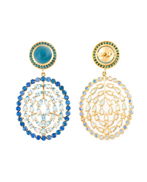 18K Gold Aquamarine Plima Earrings