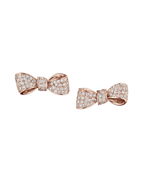 18K Gold Mini Knot Bow Studs