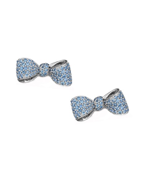 18K Gold Mini Knot Bow Studs