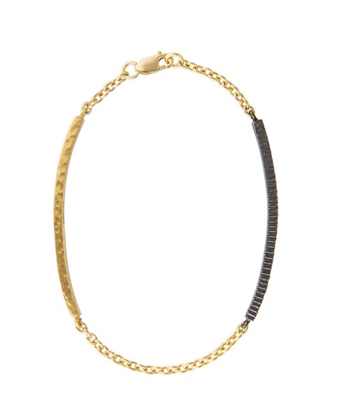 Yossi Harari Jewelry 18k Gold Ruby Lilah ID Bracelet