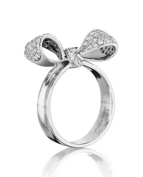 18K Gold Petite Extra Small Diamond Ring