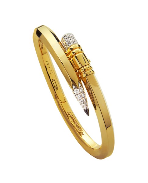 TZURI Yellow Gold Large Signature Bracelet