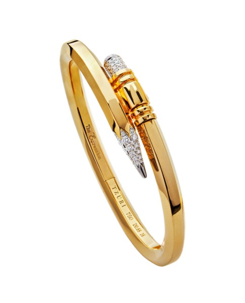 TZURI Yellow Gold Medium Signature Bracelet