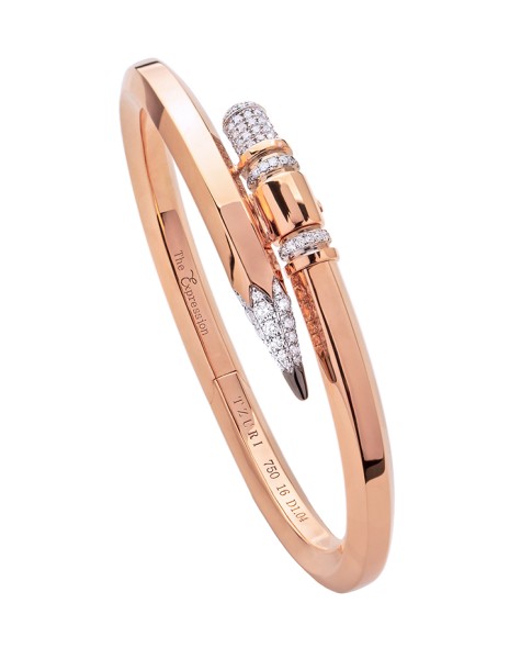 TZURI Rose Gold Medium Signature X2 Bracelet