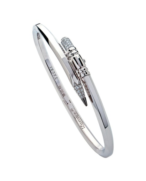 TZURI White Gold Small Signature Bracelet