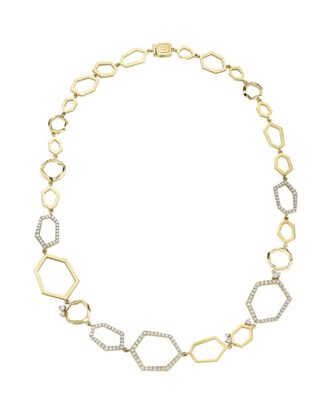 Mimi So Jackson 18k Yellow Gold With Pave Diamonds, 18" Necklace
