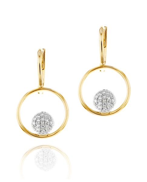 Yellow Gold Infinity Loop Earrings