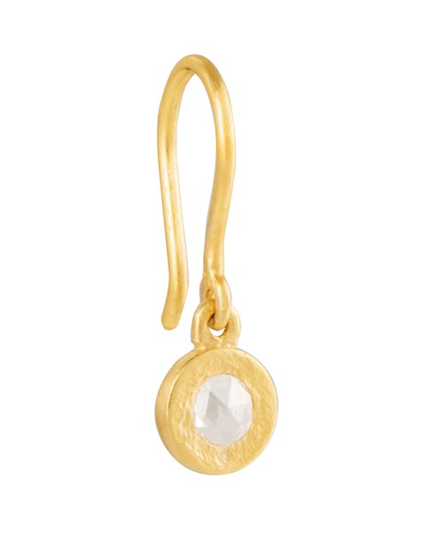 Yossi Harari Jewelry Roxanne 24k Gold Rose-Cut Diamond Mica Earrings