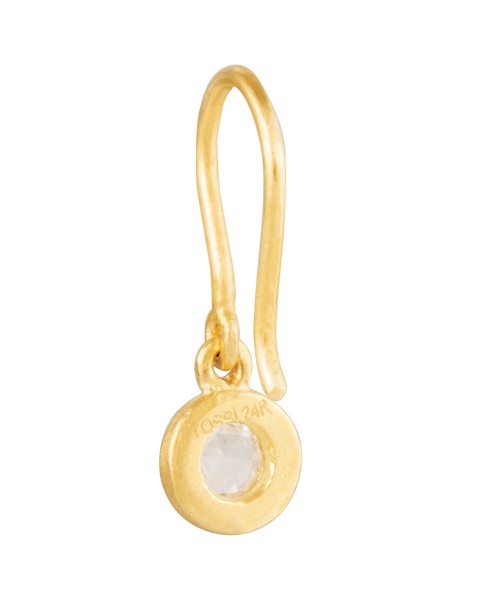 Yossi Harari Jewelry Roxanne 24k Gold Rose-Cut Diamond Mica Earrings