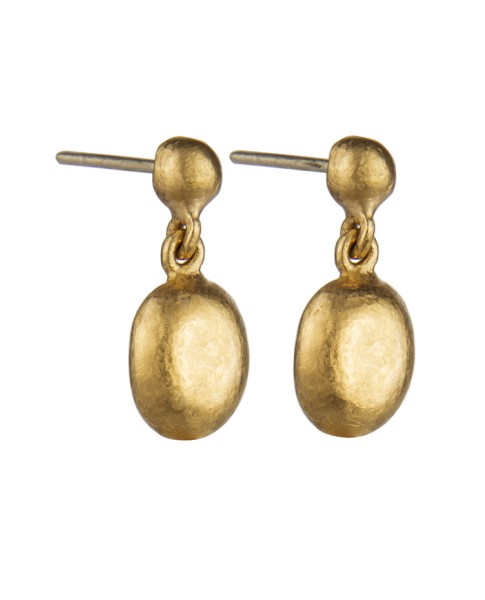 Yossi Harari Jewelry 24k Gold Mini Roxanne Drop Earrings