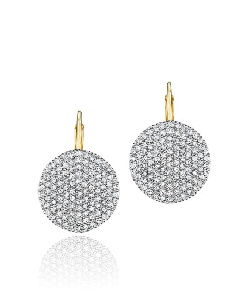 Yellow Gold Infinity Leverbacks