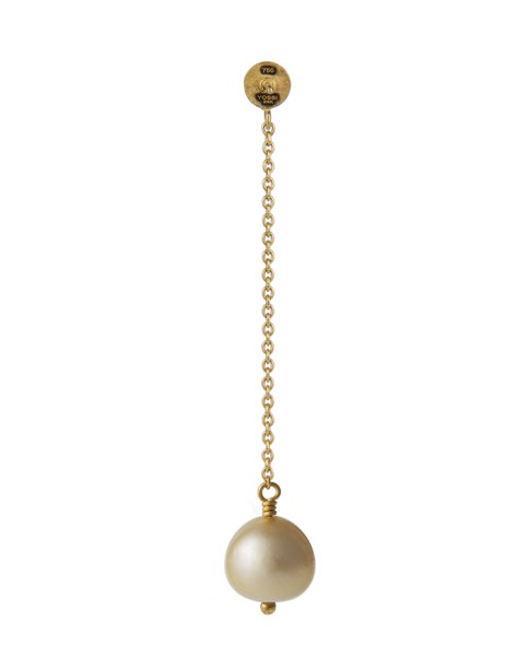 Yossi Harari Jewelry Roxanne 18k Gold Cultured Pearl Chain Mica Earrings