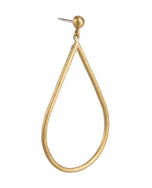 Yossi Harari Jewelry 24k Gold Jane Oval Earrings 