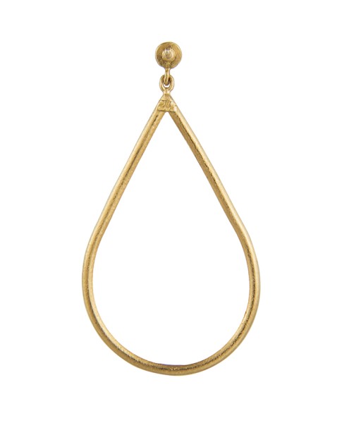 Yossi Harari Jewelry 24k Gold Jane Oval Earrings 