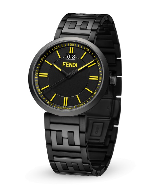 Fendi Timepieces Black 39 mm F105040501