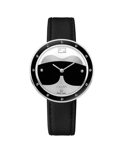 Fendi My Way Silver, Black, White 36 mm F363031611D1NG