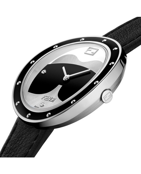 Fendi My Way Silver, Black, White 36 mm F363031611D1NG