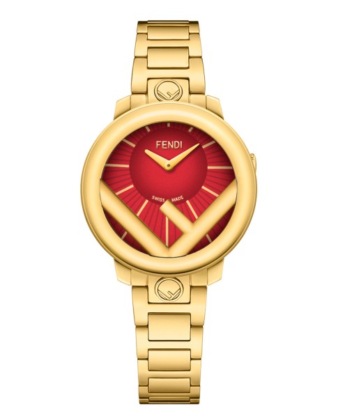 Fendi Timepieces Red 28 mm