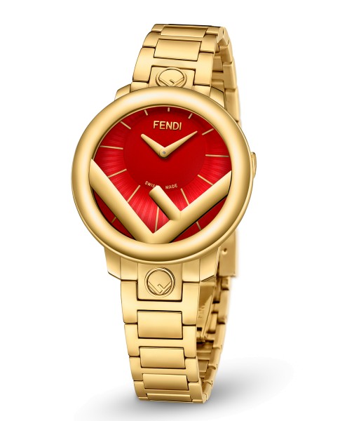 Fendi Timepieces Red 28 mm
