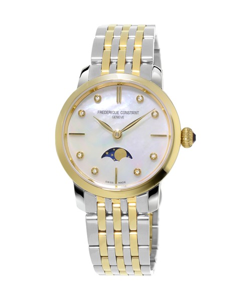 Frederique Constant Classics Slimline Moonphase Quartz - Midsize FC-206MPWD1S3B