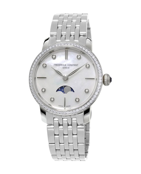 Frederique Constant Classics Slimline Moonphase Quartz - Midsize FC-206MPWD1SD6B