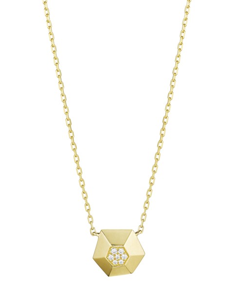 18K Gold Jackson Small Diamond Pendant