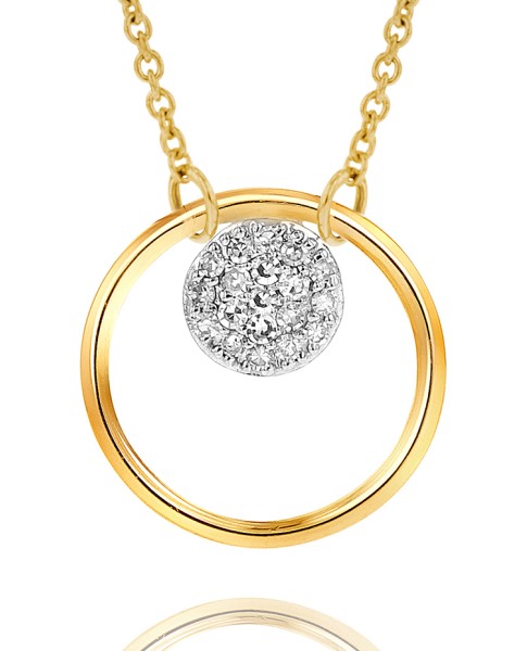 Yellow Gold Infinity Loop Necklace