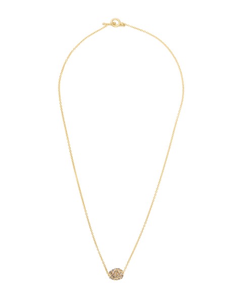 Yossi Harari Jewelry Roxanne 18k Gold & Cognac Diamond Single Bead Helen Necklace 