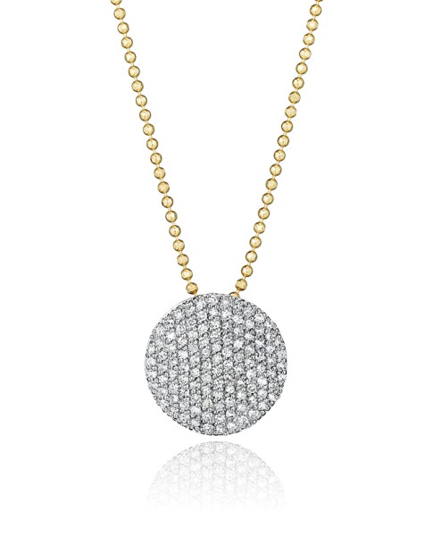 Yellow Gold & Diamond Infinity Necklace