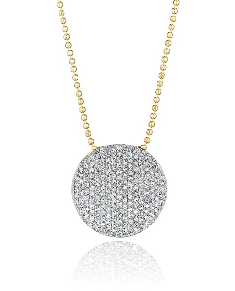 Yellow Gold & Diamond Large Infinity Necklace