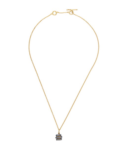 24k Gold Diamond Spiral Roxanne Pendant