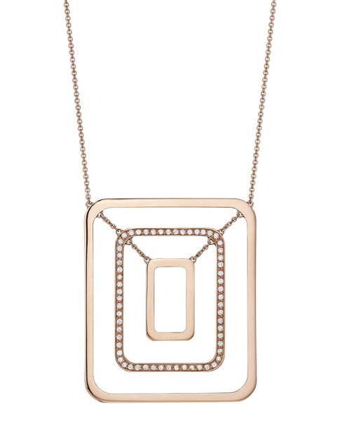 Piece Swing Center Diamond Necklace (Medium)